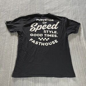 Fasthouse Purveyor Speed Style Good Times T-Shirt Black Large Men's Graphic Tee